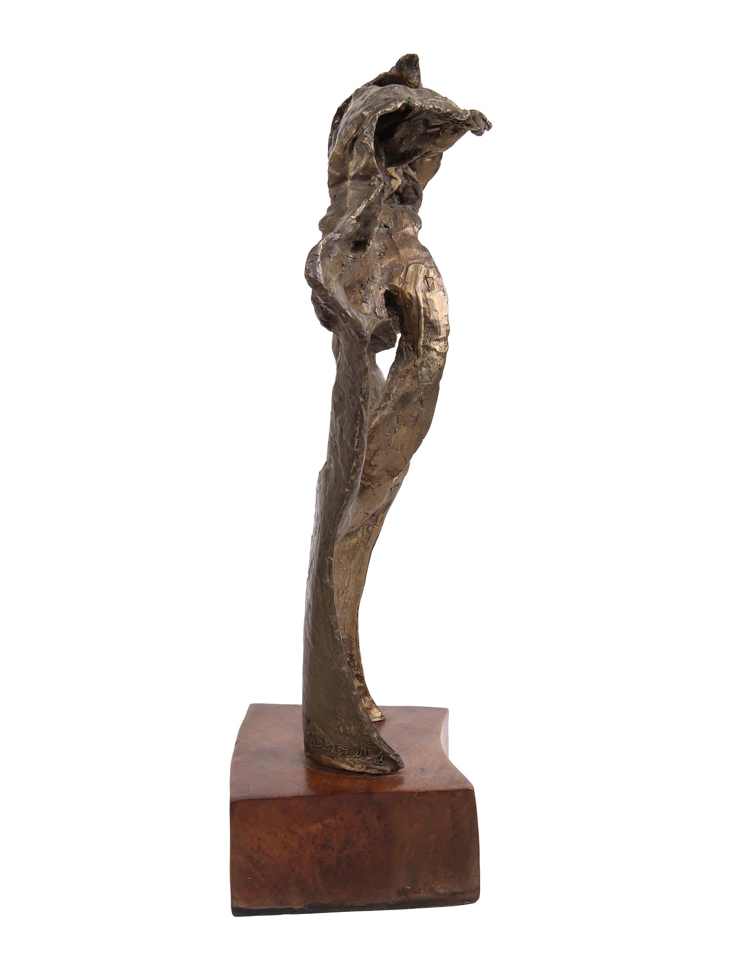 AMERICAN ABSTRACT BRONZE SCULPTURE BY ABRAMOVITZ PIC-2